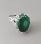 Preview: Silberner Malachit-Ring