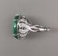 Preview: Silberner Malachit-Ring