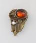 Preview: Design-Brosche mit Bernstein