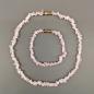 Preview: Collier und Armband Rosenquarz