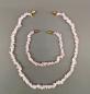 Preview: Collier und Armband Rosenquarz