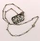 Preview: Kette mit Anhänger floral 900er Silber