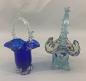 Preview: 2 Körbchen Vasen mundgeblasen Böhmen oder Murano Glas