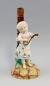 Preview: Biedermeier-Figur Mädchen mit Laute