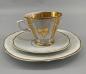 Preview: Porzellan Vitrinen-Tasse Krister Biedermeier "Ich gratulire"