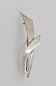 Preview: Silberne Brosche Schlaufe L 5,5 cm