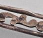 Preview: Silberne Stab-Brosche L 5 cm