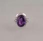 Preview: Üppiger Amethyst-Brillant-Ring