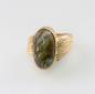 Preview: Ring mit grün marmoriertem Stein