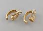 Preview: Vintage Ohrclips Modeschmuck bunte Steine 2,5x1,5x0,8cm