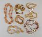 Preview: Posten Mode-Schmuck gelb / braun