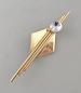Preview: Modeschmuck-Brosche Vintage Art déco Strassstein
