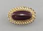 Preview: Modeschmuck-Brosche Vintage Tigerauge