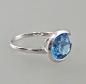 Preview: Ring mit blauem Stein
