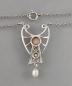 Preview: Jugendstil-Collier Rosenquarz Perle