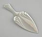 Preview: Tortenheber Metallblech silberfarben godroniert L 21 cm