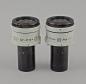 Preview: Mikroskop-Okular Paar Carl Zeiss aus Jena GF-P 10x 20 Pol Brille Fadenkreuz 23,2mm