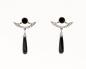 Preview: Ohrringe Onyx und Swarovski Steine