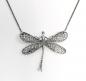 Preview: Jugendstil Collier Libelle