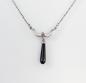 Preview: Art déco Collier mit Onyx