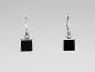 Preview: Ohrringe Swarovski Stein Onyx