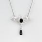 Preview: Jugendstil Collier Swarovski und Onyx