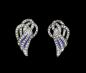 Preview: emaillierte Ohrringe Swarovski Steine