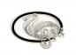 Preview: Jugendstil Brosche Schwan Swarovski und Onyx