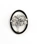 Preview: Jugendstil Brosche Baum mit Onyx, Swarovski und Perlen