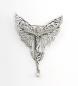 Preview: Jugendstil Brosche Schmetterlingsfrau Swarovski Perle