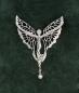 Preview: Jugendstil Brosche Schmetterlingsfrau Swarovski Perle