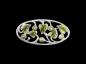 Preview: emaillierte Jugendstil Brosche