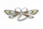 Preview: emaillierte Jugendstil Brosche Libelle Swarovski