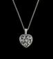 Preview: Jugendstil Anhänger Herz Kette Swarovski