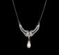 Preview: Jugendstil Collier Swarovski und Perle