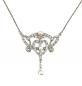 Preview: Jugendstil Collier mit Perlen Swarovski