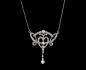 Preview: Jugendstil Collier mit Perlen Swarovski