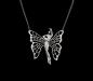 Preview: Collier Schmetterlings Frau Swarovski