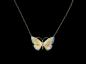 Preview: emailliertes Collier Schmetterling