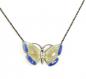 Preview: emailliertes Collier Schmetterling