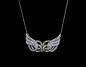 Preview: emailliertes Jugendstil Collier Swarovski
