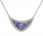 Preview: emailliertes Jugendstil Collier Swarovski