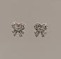 Preview: Ohrringe Swarovski Steine Schleife