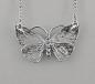 Preview: emailliertes Collier Schmetterling