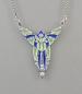 Preview: emailliertes Art déco Collier Swarovski