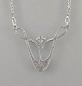 Preview: emailliertes Jugendstil Collier mit Onyx