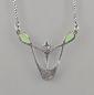 Preview: emailliertes Jugendstil Collier Swarovski