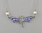 Preview: emailliertes Collier "Putto" Swarovski & Perlen