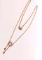 Preview: Collier rotvergoldet mit Citrin Zirkonia Perle