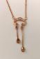 Preview: Collier rotvergoldet mit Citrin Zirkonia Perle